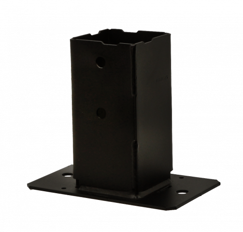 ppjbmb-vierkante-paalvoet-70x70-zwart-ppjbm70pb